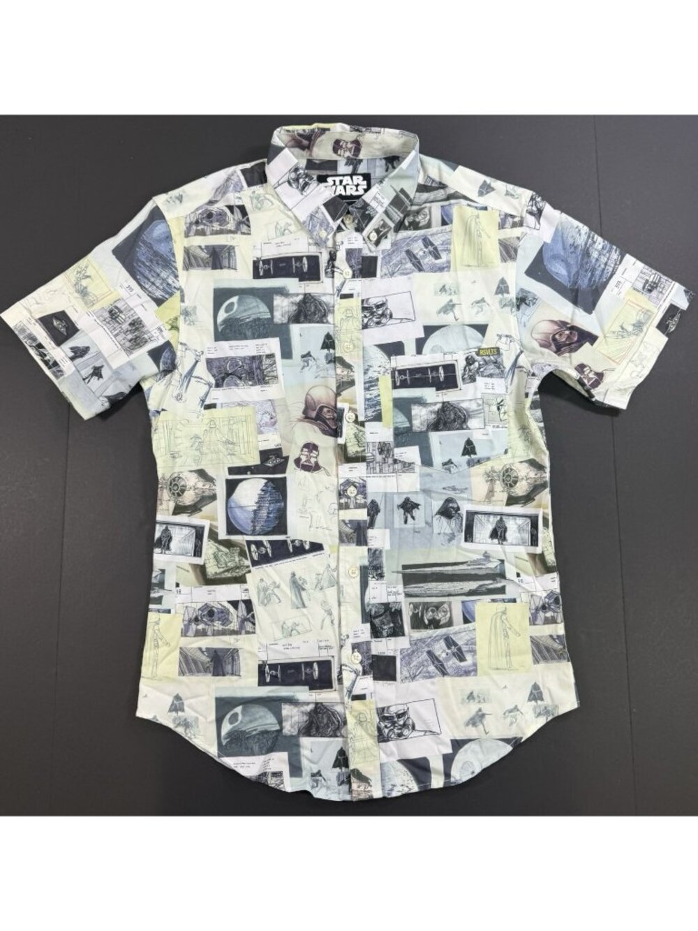 RSVLTS Star Wars Mens Builiding An Empire Shirt Sz XS Kunuflex Limited Ed